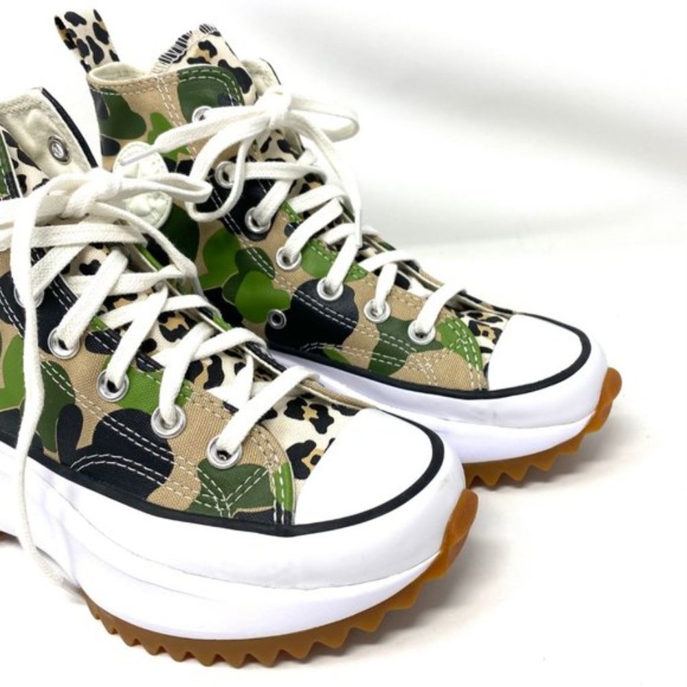 💖MEGA SALE💖Converse 170913C Women's 5.5 Run Star Hike High Candied Ginger Camo - Picture 2 of 9